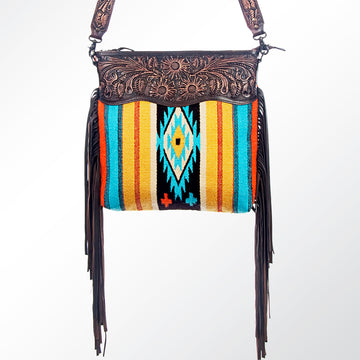 American Darling Cross Body Hand Tooled Saddle Blanket Genuine Leather Western Women Bag Handbag Purse | Crossbody for |Cute